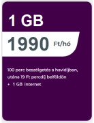 Netfone 100 perc beszélgetés, 1GB internet előfizetéssel