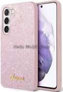 Samsung Galaxy S23 Plus GUESS rózsaszín csillogós hátlap