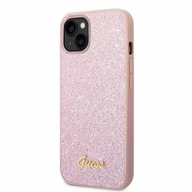 Apple Iphone 14 GUESS rzsaszn csillogs htlap